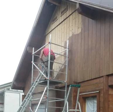 sablage façade en bois 